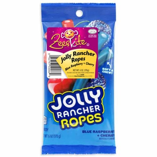 Jolly Rancher Ropes Blue Rspbery+Chry 6oz